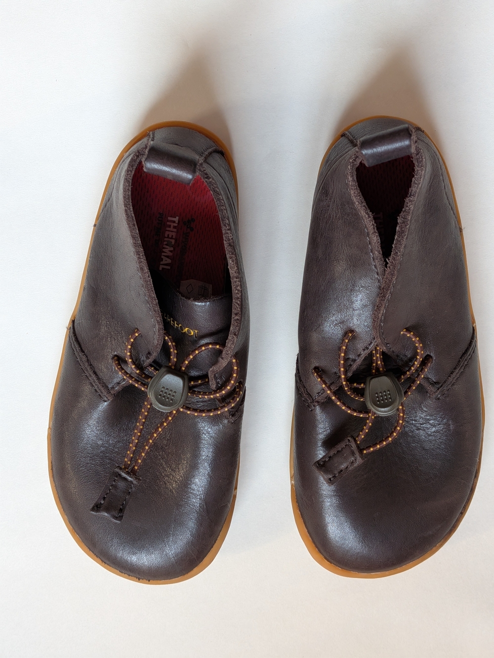 Kids Vivo Barefoot Brown Leather Slip-On - Size 10